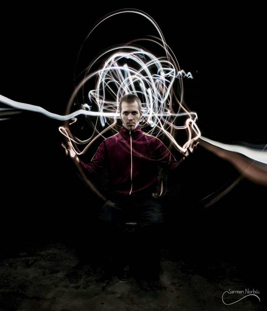 Lightpainting — photographies de Samten Norbù