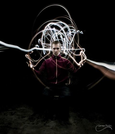 Lightpainting — photographies de Samten Norbù