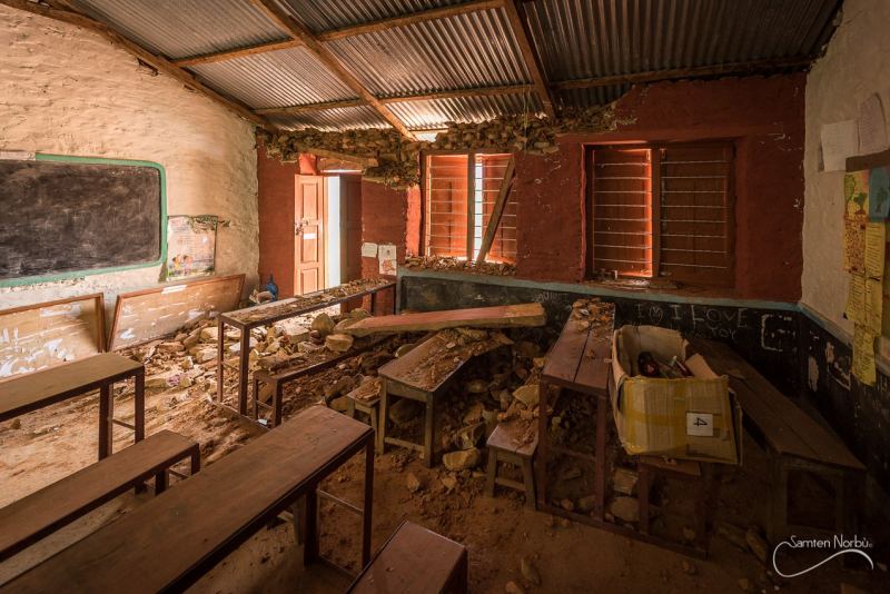 Népal - Séisme — photographie de Samten Norbù