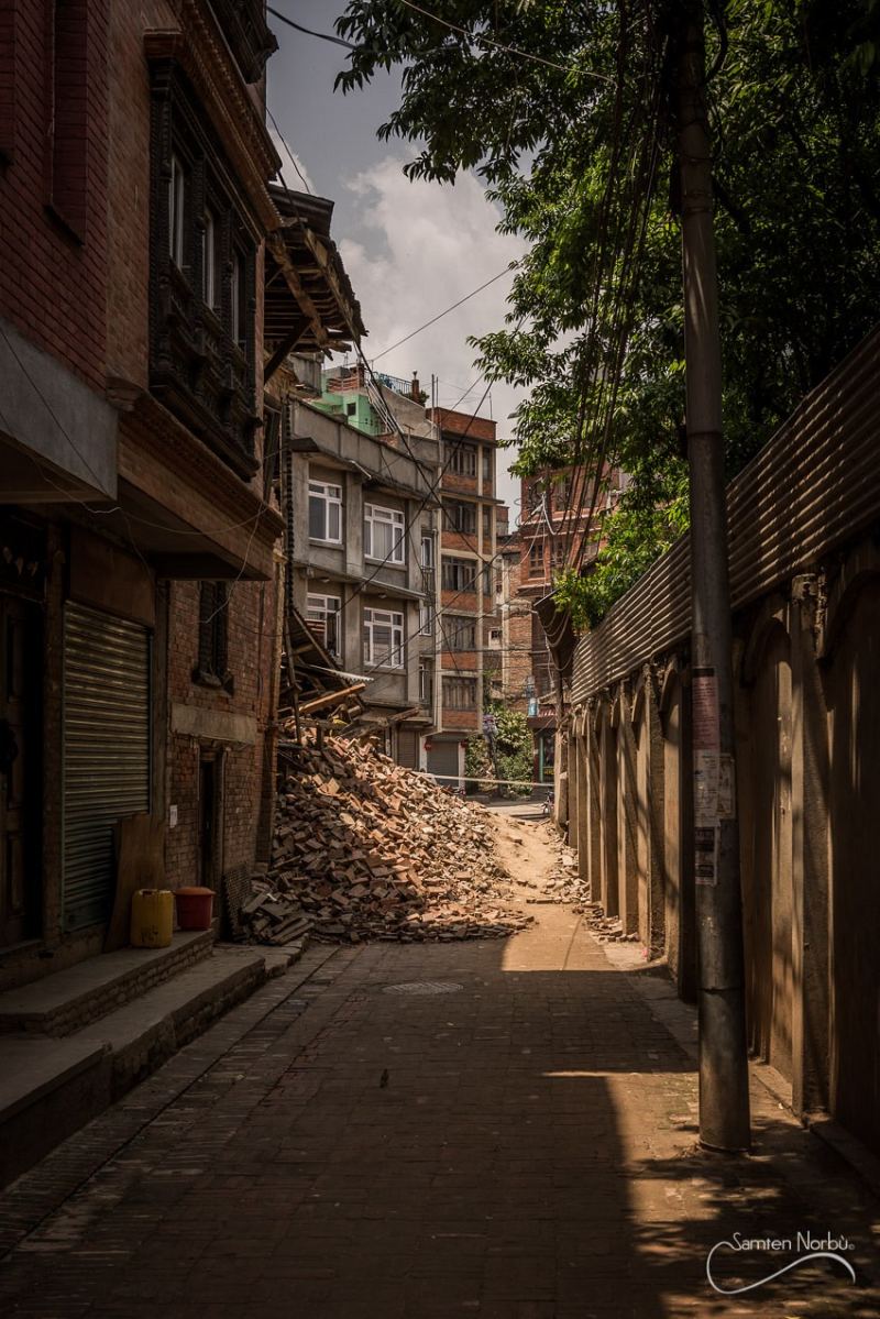 Népal - Séisme — photographie de Samten Norbù